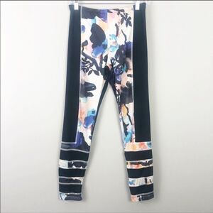 ADIDAS | Girls Floral Equipment Leggings Navy Blue